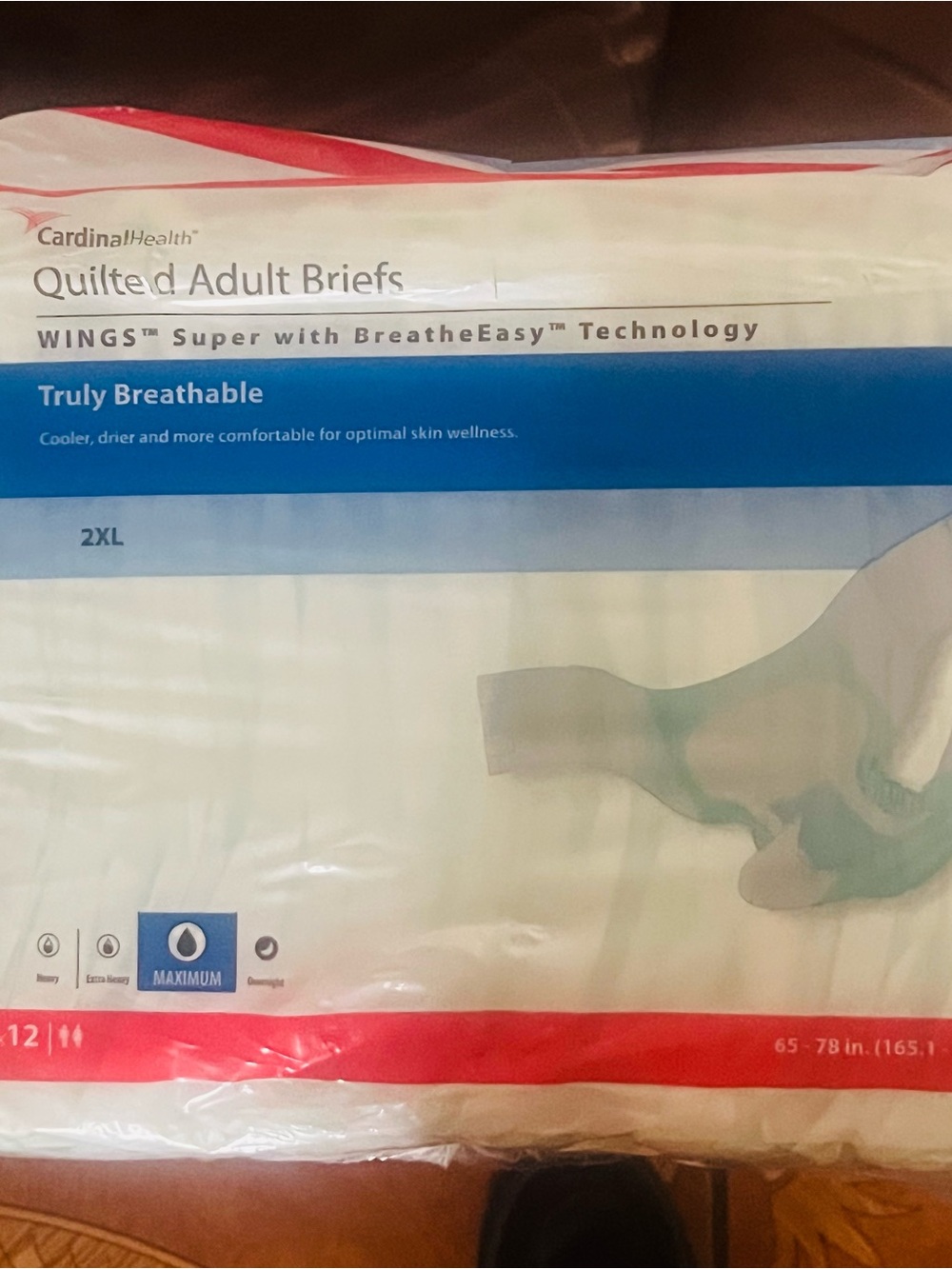 Quilted Adult Briefs 2XL - White